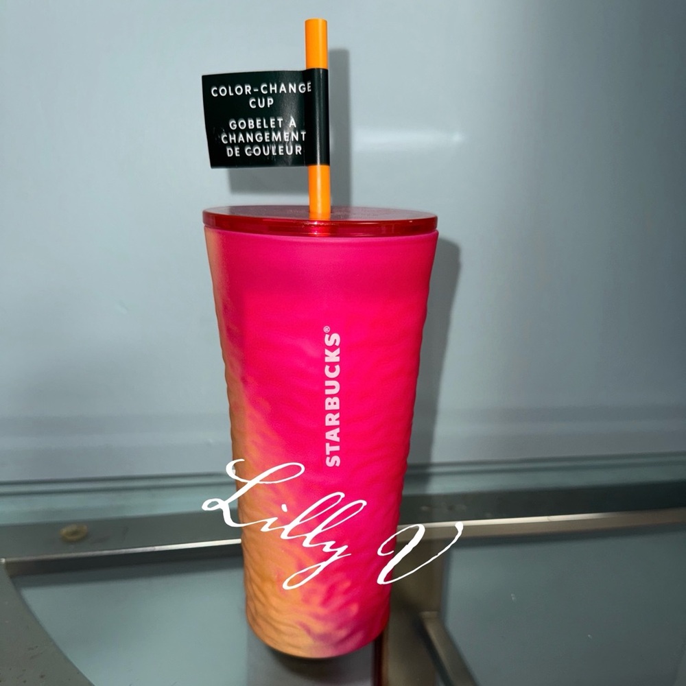 Starbucks Pink and Orange Color-Change Cup